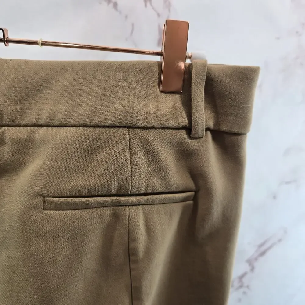 J Crew Pants Womens 4 Camel Tan Cameron High Rise Crop Straight 365 G8547